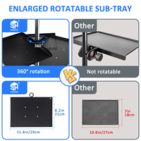 Support de bureau réglable pour ordinateur portable et équipement de studio