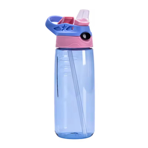 501-600ml Outdoor Sport Water <b>Bottle</b> with <b>Straw</b> Custom Student Kids Plastic Drinkware Direct Wholesale for Gym Use - Product Image 5