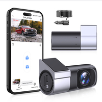 Mini Cámara para Coche con Grabación Automática en Bucle, Cámara de Tablero HD 1080P con WiFi y Visión de 360° °   Rotación Starlight Night Vision F1