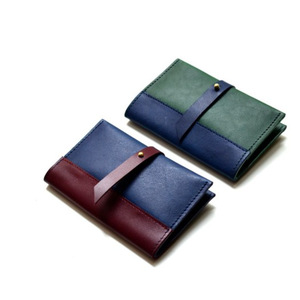 Nuevo tarjetero minimalista de cuero, billetera con hebilla estilo coreano. - Product Image 1