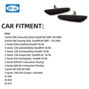 Luces LED de posición lateral para BMW 3series E46 Limousine/E46 Touring 2001- 2005/E36 <span class=keywords><strong>Limo</strong></span> 96/X1 E84 X3 E83 X5 E53/E90/E91 Limousine - Product Image 5