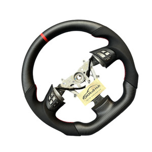 Volante de coche de fibra de carbono mate GM.Modi-Hub para Subaru 2008 2009 <span class=keywords><strong>2010</strong></span> 2011 2012 2013 2014 <span class=keywords><strong>Impreza</strong></span> WRX <span class=keywords><strong>STI</strong></span> - Product Image 3