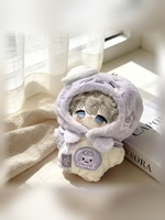 Vêtements personnalisés pour poupées méduse violettes 10cm 20cm, combinaison à capuche en coton pour poupées en peluche, tenue de remplacement mignonne, vente en gros