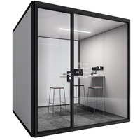 Cabine téléphonique de bureau insonorisée acoustique portable moderne Grande salle de réunion insonorisée pour immeuble de bureaux