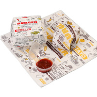 Ensemble de boîtes d'emballage pour la restauration rapide imprimées sur mesure, boîte à poulet en papier kraft, boîte à hamburger, boîte à frites, boîte à pop-corn, vente en gros