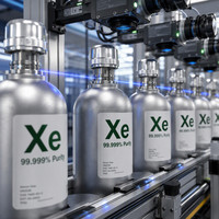 Xenon Gas for Satellite Ion Propulsion 99.999% Noble Gas Ready Stock Factory Direct Supply Fast Delivery