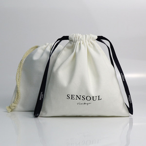 Wholesale <b>Personalized</b> Colorful Canvas Custom Cotton Drawstring <b>Bag</b> With Logo - Product Image 4