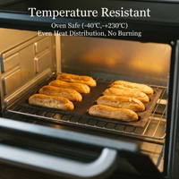 Moule en silicone à 8 cavités approuvé FDA LFGB, design perforé respirant pour la pâtisserie maison, pain de sandwich style Subway