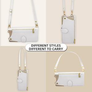 Étui pour téléphone <span class=keywords><strong>Sony</strong></span> <span class=keywords><strong>Xperia</strong></span> 1 VI 6e génération, étui pour Xperia1, sac à main, miroir, dragonne, porte-cartes et portefeuille en cuir PU, antichoc - Product Image 6