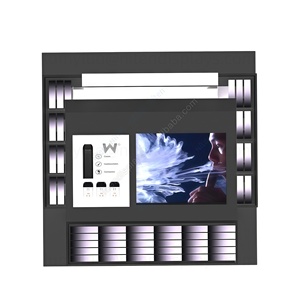 Présentoir sur pied en bois avec écran tactile LCD intelligent, système de poussée et éclairage LED pour la vente de cigarettes - Product Image 5