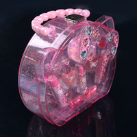 Boîte de rangement de maquillage en plastique Transparent étanche portable de grande capacité pour l'organisation de bijoux de cadeaux de jouets de maquillage