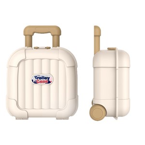 Caja de almacenamiento de equipaje con ruedas para niños, organizador de juguetes con ruedas y asa, diseño rectangular cubierto - Product Image 5