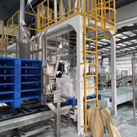 Ensacheuse pneumatique semi-automatique à commande PLC pour sacs de 1 tonne, remplissage alimentaire, emballage, bouchage, sachets plastique/papier, haute productivité