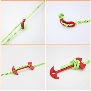 Corde de fixation en nylon pour randonnée, 4 mm, 50 m, réfléchissante, pour camping en plein air, corde coupe-vent universelle toutes saisons - Product Image 2