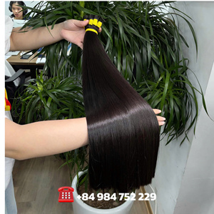 Hot new year Single Donor Hair Bulk Double Drawn Disponible chez Thanh An Hair Company, très doux, pas d'enchevêtrement, pas de perte - Product Image 3