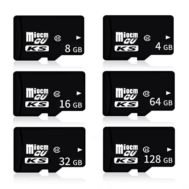 TF Memory Card Class10 U1 Mini SD Card 4K Support 2GB-256GB Black OEM for MP3 GPS Camera Mobile Phones
