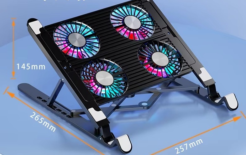 Quatre ventilateurs noirs