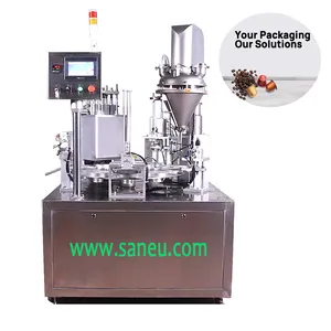 Professional Fully Auto K cup Nespresso Coffee Pods Filling Sealing Machine For Coffee Powder Packaging