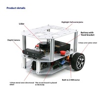 Chasis de Coche Robótico ROS V650, Diferencial de Dos Ruedas, Navegación Autónoma Semi-Exterior, Kits de Robótica Raspberry Pi Orin NX