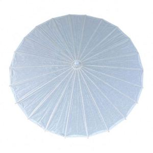 EN STOCK Sombrillas de Papel para Novia, Sombrillas Blancas Hechas a Mano, Sombrillas de Papel Artesanales Chinas - Product Image 2