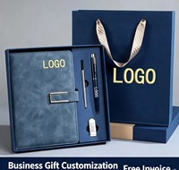 Ensemble cadeau de carnet personnalisé, carnet A5 avec stylo, cadeaux promotionnels d'entreprise, bloc-notes avec logo