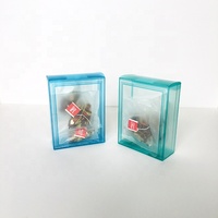 Boîtes en plastique PET transparent Boîte d'emballage cadeau transparente Boîtes carrées en PVC pour café et thé