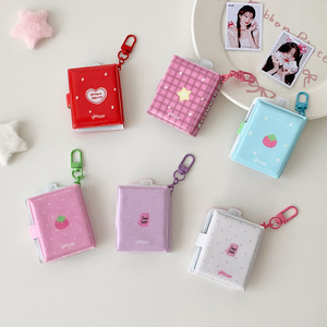 Mini porte-clés en PVC pour biberon, petit <span class=keywords><strong>album</strong></span> photo 1 et 2 pouces, livre de rangement pour photos d'identité, livre de collection de cartes de collection, motif écossais - Product Image 4