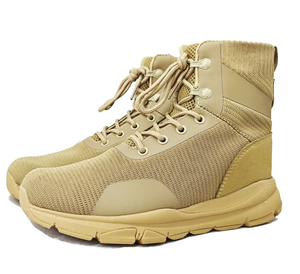 Botas de Combate HPB0304 para Hombre, Botas de Desierto de Cuero para Deportes al Aire Libre de Verano, Botas de Trabajo para Exteriores - Product Image 4