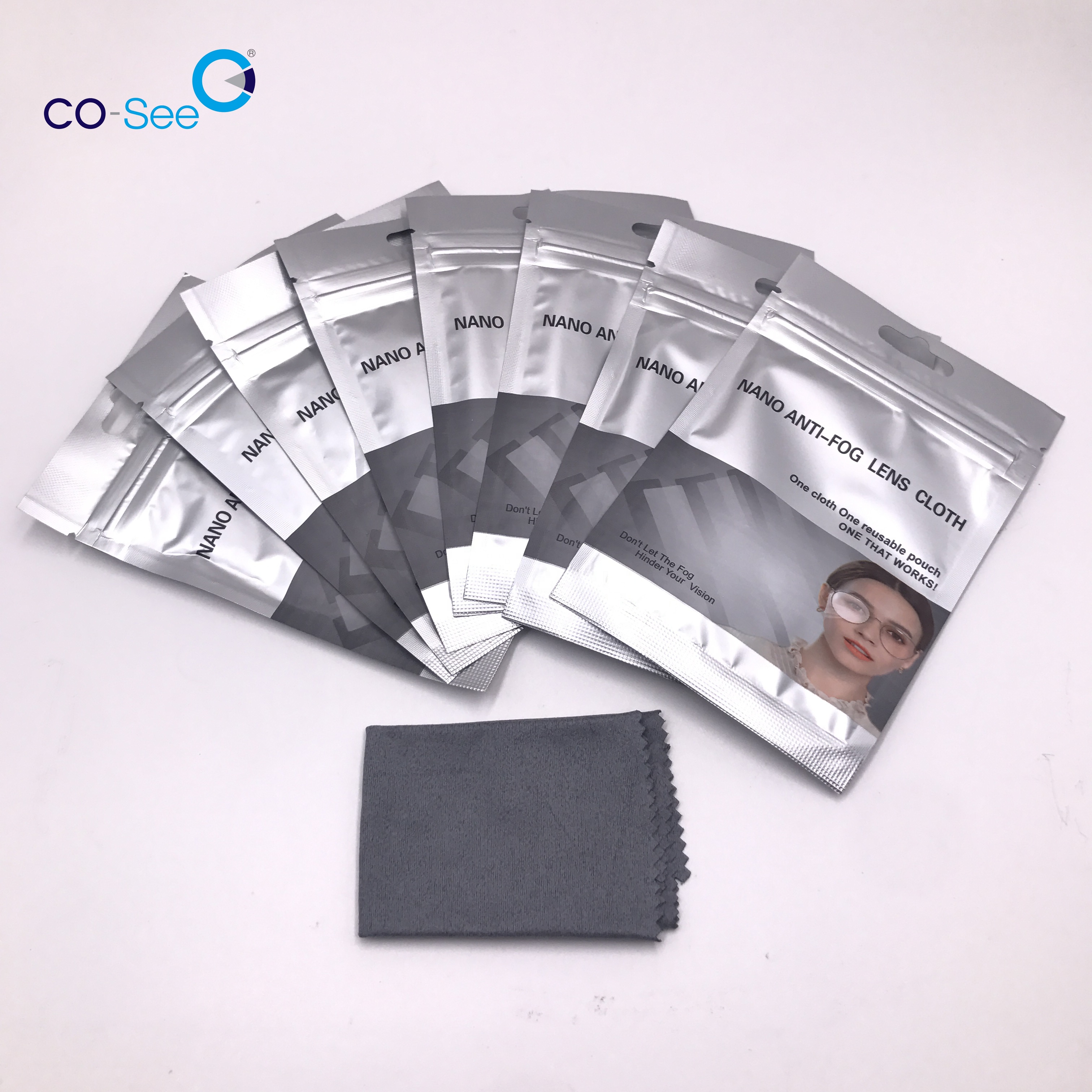 Wuxi COSEE OEM влажная многоразовая нано Анти-туман без тумана ткань для линз