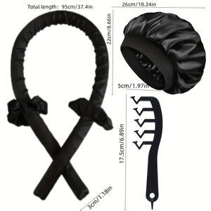 7 Sets de Moldeadores de Moños Reutilizables sin Calor con Material de PVC y Satén <span class=keywords><strong>para</strong></span> Ondas Grandes - Accesorio de Peinado sin Calor <span class=keywords><strong>para</strong></span> Mujer - Product Image 2