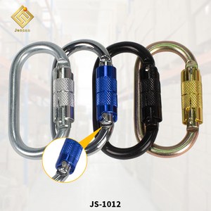 Jensan OEM CE 25KN <span class=keywords><strong>mousqueton</strong></span> à crochet <span class=keywords><strong>autobloquant</strong></span>, <span class=keywords><strong>mousqueton</strong></span> d'escalade en acier pour l'extérieur/cordes de connexion - Product Image 4