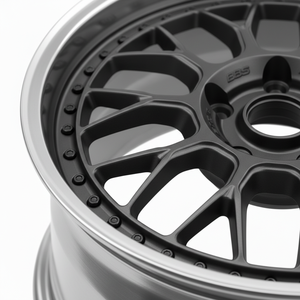 Jantes forgées style mesh rétro classique, finition gunmetal, 17 et 18 pouces, pour BMW E30 VW Golf MK4 - Product Image 3