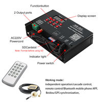 Decodificador de Señal Serial SPI DMX 512 de 2 Puertos H2-AC, Controlador de Proyectos de Iluminación LED RGB de Voltaje Constante