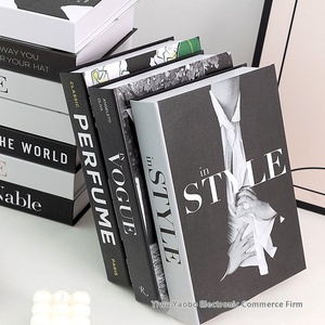 Plegable moderno Simple inglés Props papel simulación libro decoraciones para Hotel suave café estudio restaurante para diseño de interiores - Product Image 4