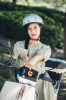 Casque de vélo Billionsports modèle portable 096M certifié CCC ABS+EPS blanc jasmin léger et respirant
