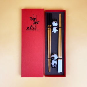 Wholesale Eco-friendly Bamboo chopsticks Sushi stick with holder customization logo of chopsticks