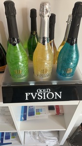 Tùy chỉnh chai glorifier thiết kế LED ánh sáng cơ sở hiển thị <span class=keywords><strong>Acrylic</strong></span> Giá rượu vang rượu vang lấp lánh với một long lanh ăn được - Product Image 4