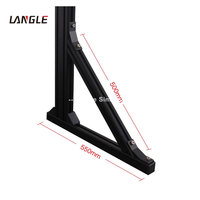 Support de sol pour simulateur de course en aluminium OEM, pour écrans simples/triples, support de moniteur pour usage domestique