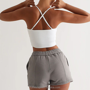 Biểu Tượng Tùy Chỉnh Có Thể Điều Chỉnh Chéo Trở Lại Tập Luyện Vest Cami Spaghetti Dây Đeo Mỏng Bandeau Ống Top Athleisure Camisoles Phụ Nữ Crop Top - Product Image 6