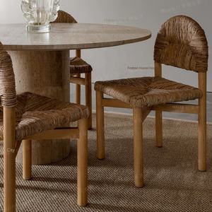 Kursi rotan gaya Perancis <span class=keywords><strong>Modern</strong></span>, kursi makan, kursi rotan makan, kursi kafe, kursi makan - Product Image 3