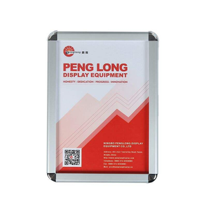 Cadre d'affichage mural en aluminium 32 mm à coins arrondis A0-A4, cadre à clipser <span class=keywords><strong>pour</strong></span> publicité – Ventes Flash - Product Image 3