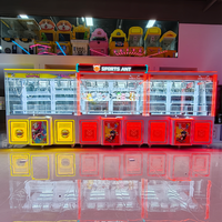 Vente d'usine BBY Nouveau design Machine à pincettes géante à monnayeur pour poupées, jeu d'arcade personnalisable, en plastique et métal, version anglaise, US