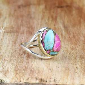 Barbe à papa Dahlia bague en argent sterling 925 bague enveloppante à la main bague fleur cadeau unique de bijoux - Product Image 1