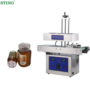 Small Automatic Electromagnetic Induction Aluminum Foil Sealing Machine Packing Line Jars Bottles Sealing Machine