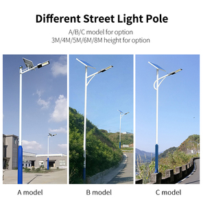 Haute puissance aluminium SMD étanche IP65 100w 150w 200w 300w 400w 500w route commerciale extérieur LED lampadaire solaire - Product Image 4