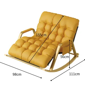 Ghế ngồi có thể ngả sofa sống roomdeluxe xách tay Trọng lượng nhẹ trại Ghế gấp Rocking ghế ngoài trời đôi Rocking Chair