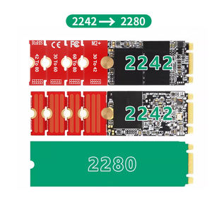 TISHRIC NVME M.<span class=keywords><strong>2</strong></span> SSD Extension Board 2230/42 2260 2280 Penyesuaian Bebas Aksesori Komputer Adaptor Ukuran Panjang Braket Pelat Kartu - Product Image 5