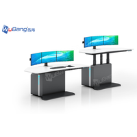 Bureau de salle de contrôle de la console centrale de commande intelligente et ergonomique avec des fonctionnalités de haute technologie pour une utilisation au bureau