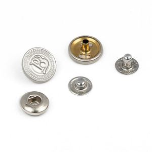 Custom Design logo Custom Covers Brass Iron Press Studs <b>Button</b> Metal Snap <b>Buttons</b> for Clothing - Product Image 5