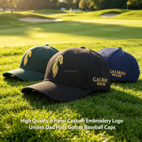 Venta al por mayor gorras negras para hombres gorras de camionero a granel 6 paneles logotipo bordado personalizado Unisex papá sombreros Gorras gorras de béisbol